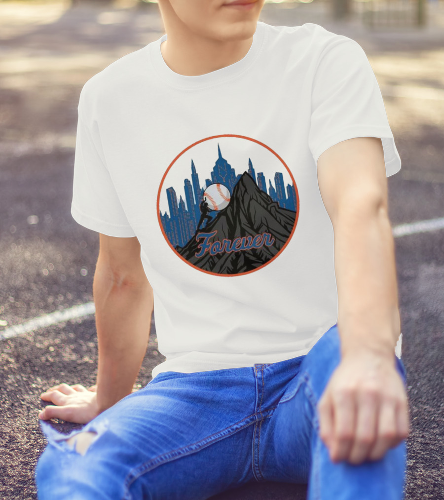 Forever New York Mets City Baseball Skyline T-Shirt