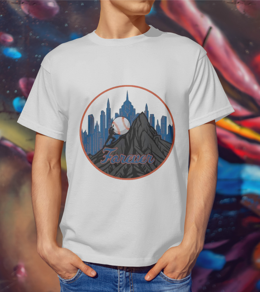 Forever New York Mets City Baseball Skyline T-Shirt
