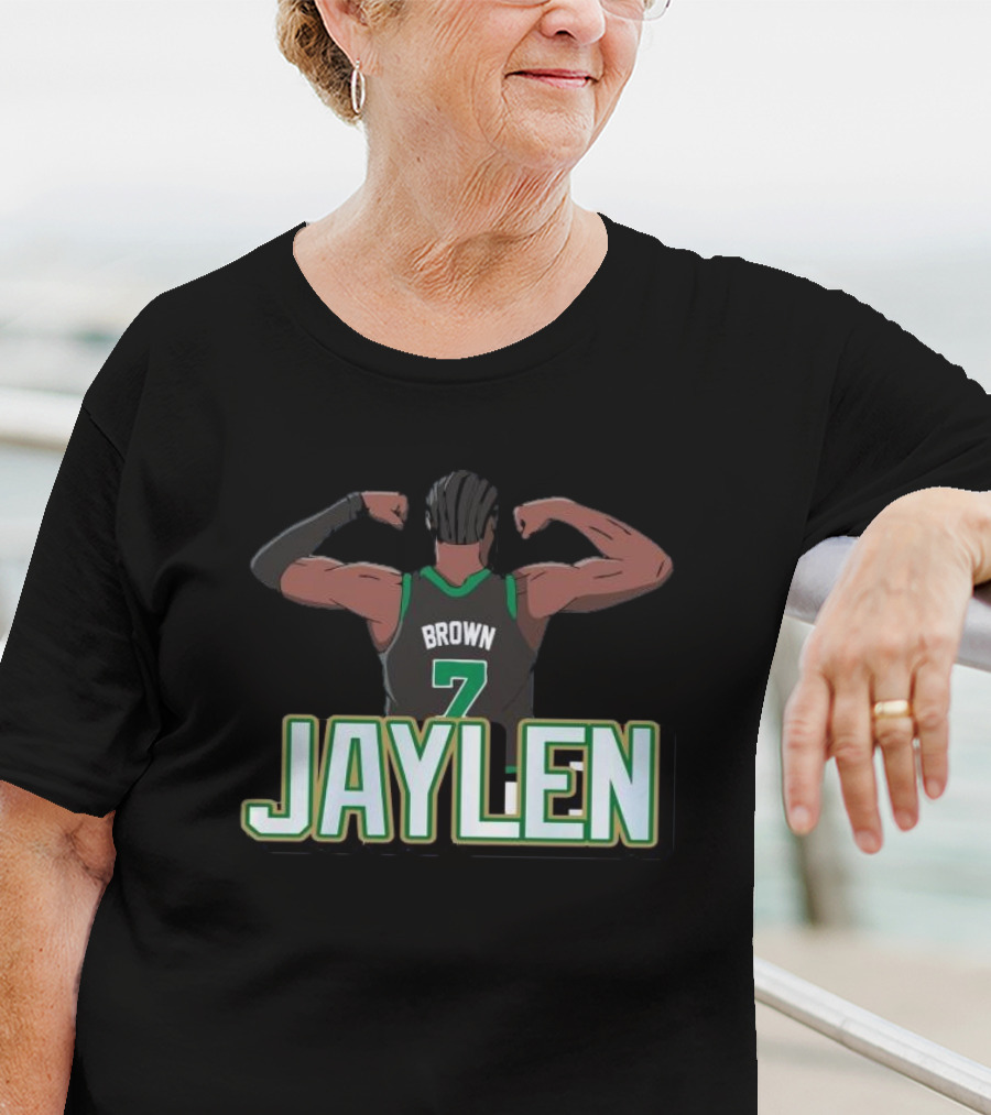 Jaylen Brown Celtics Number 7 Flex NBA T-Shirt