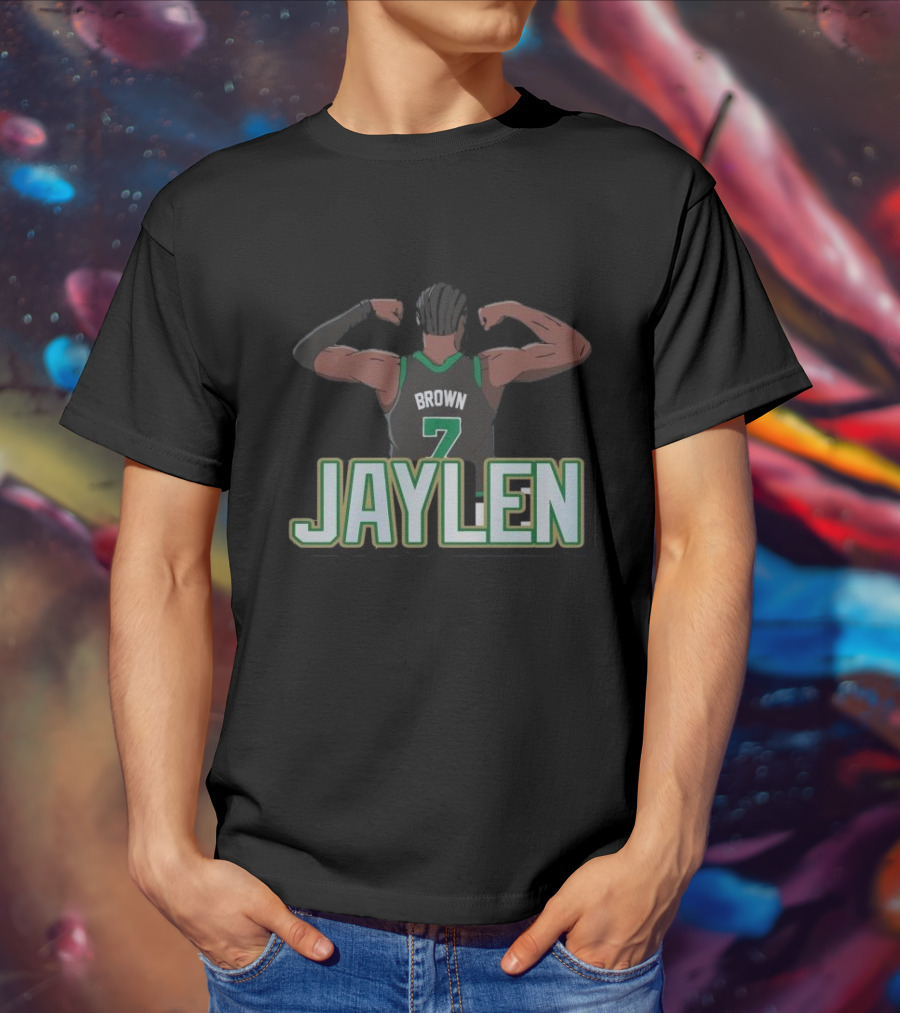 Jaylen Brown Celtics Number 7 Flex NBA T-Shirt