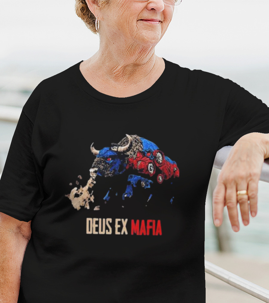 Buffalo Bills Deus Ex Mafia Charging Buffalo T-Shirt