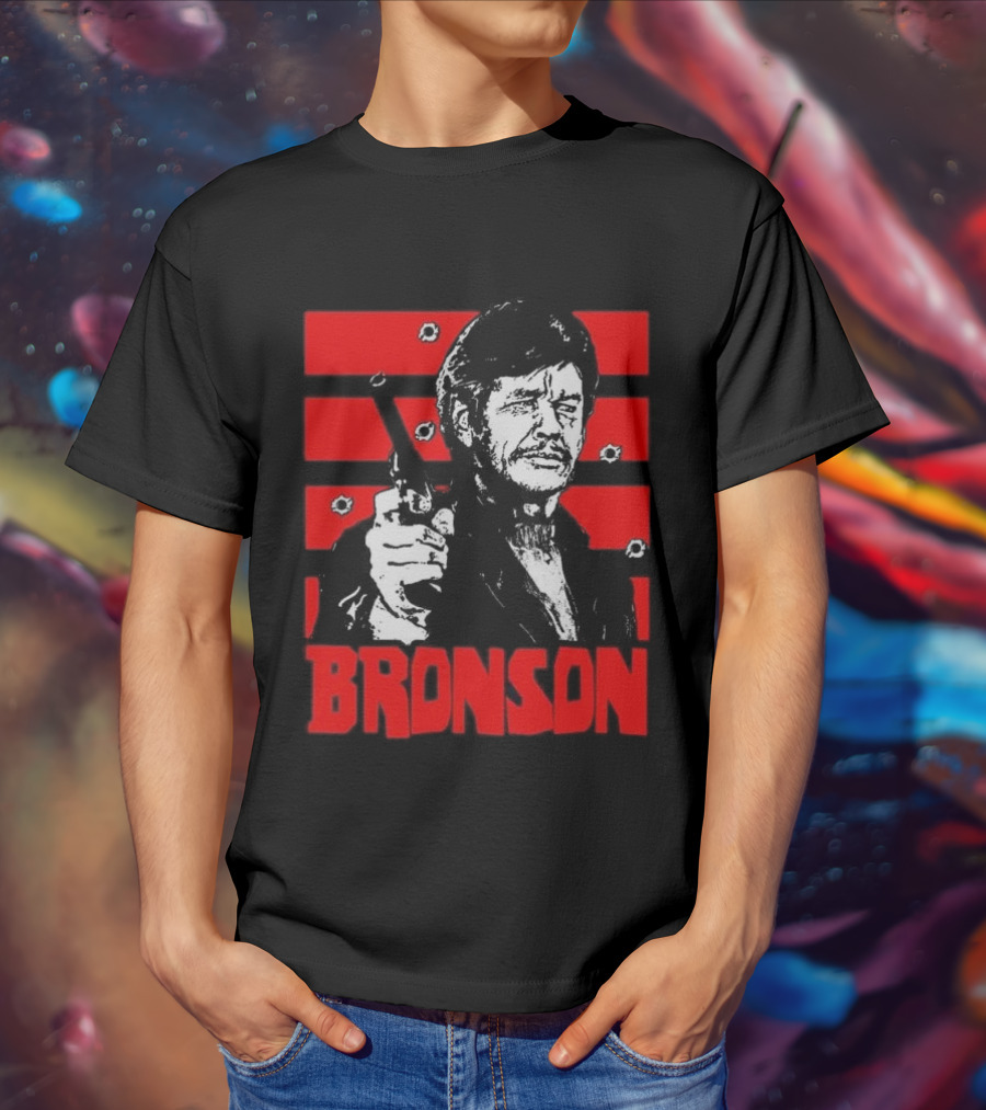 Chat Rat 99 Mag Charles Bronson 70s Movie Death Wish 1974 Gun Iconic Bronson Image T-Shirt