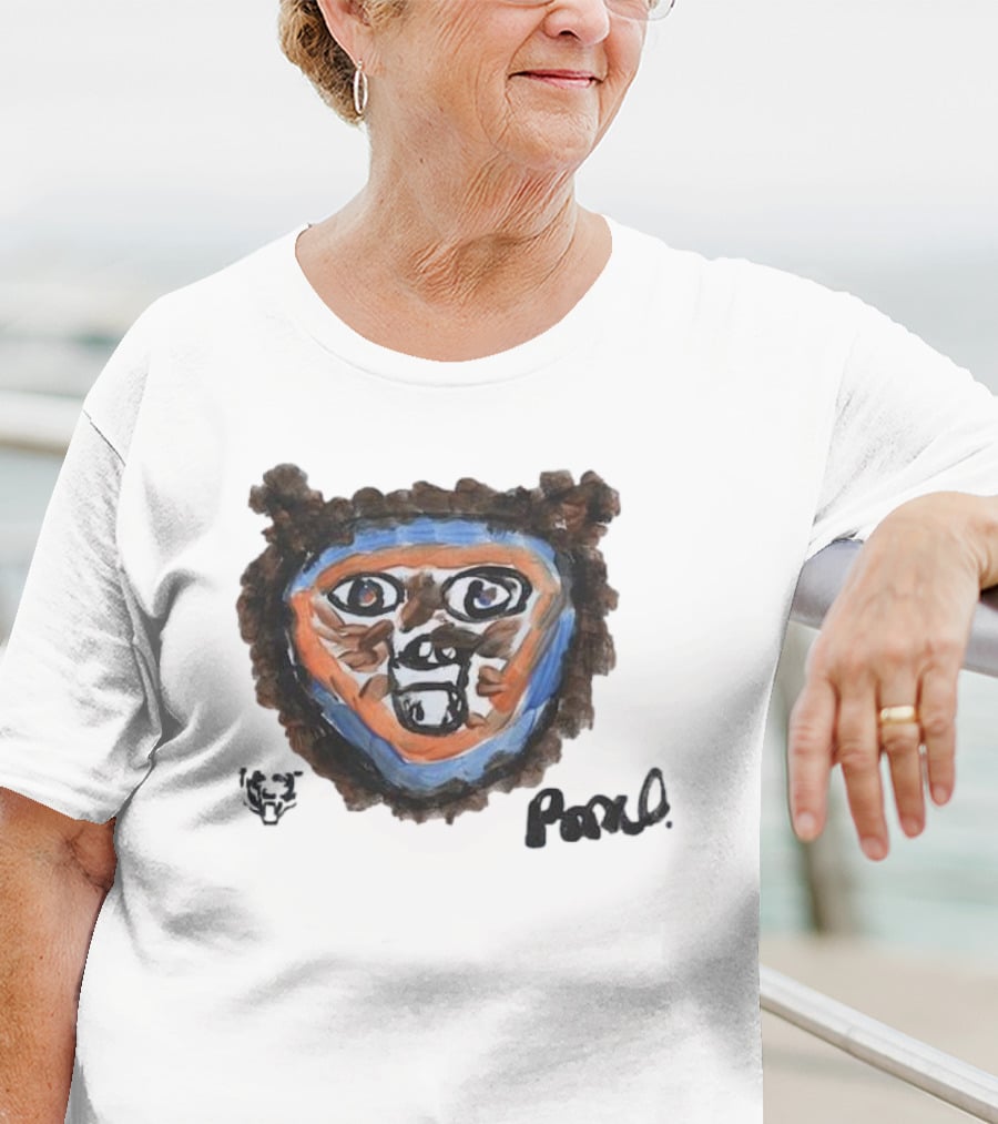 Rome Odunze Chicago Bears Rookie Paint Tri-Blend T-Shirt