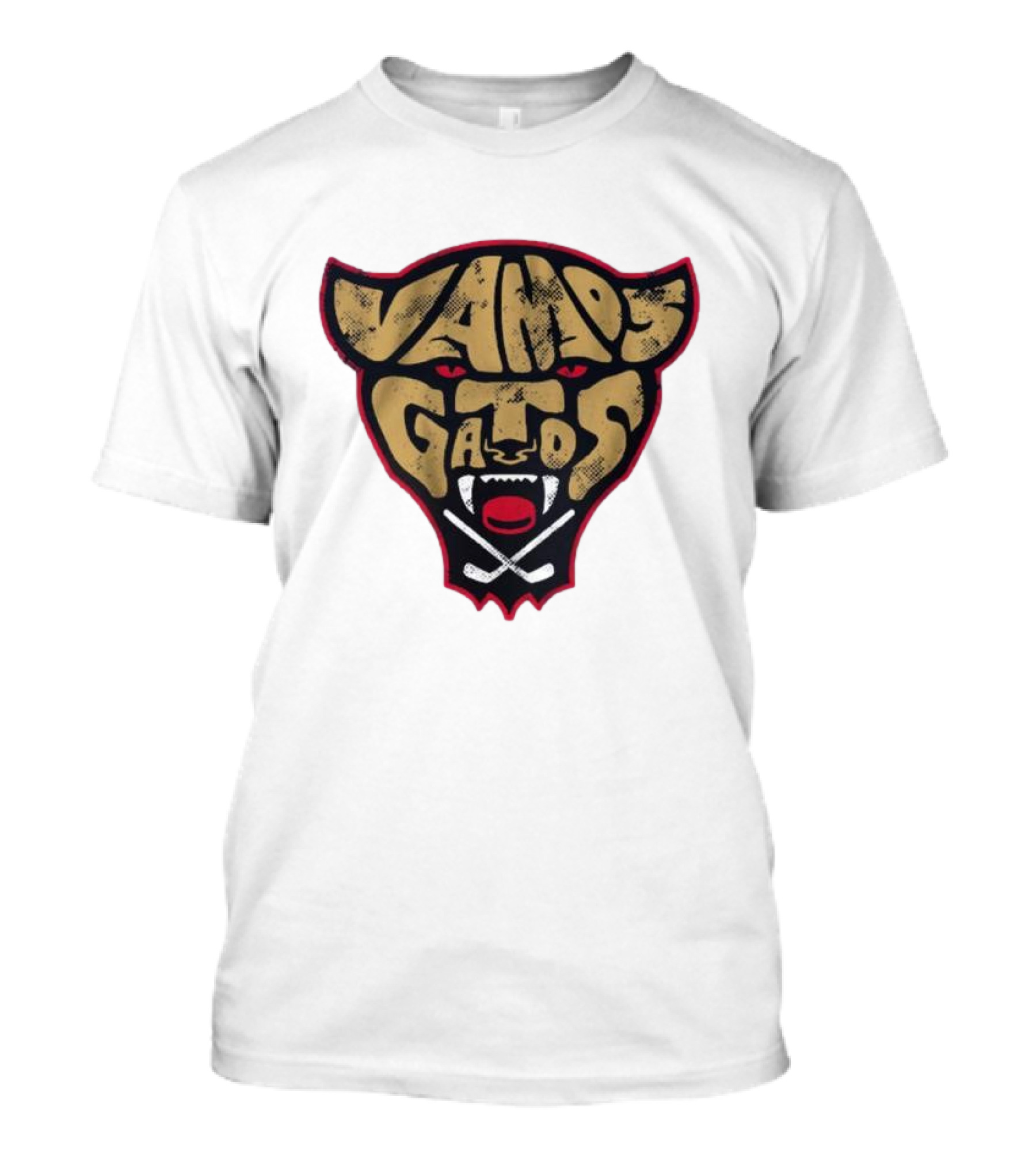 Florida Panthers Vamos Gatos Logo Cat Hockey T-Shirt