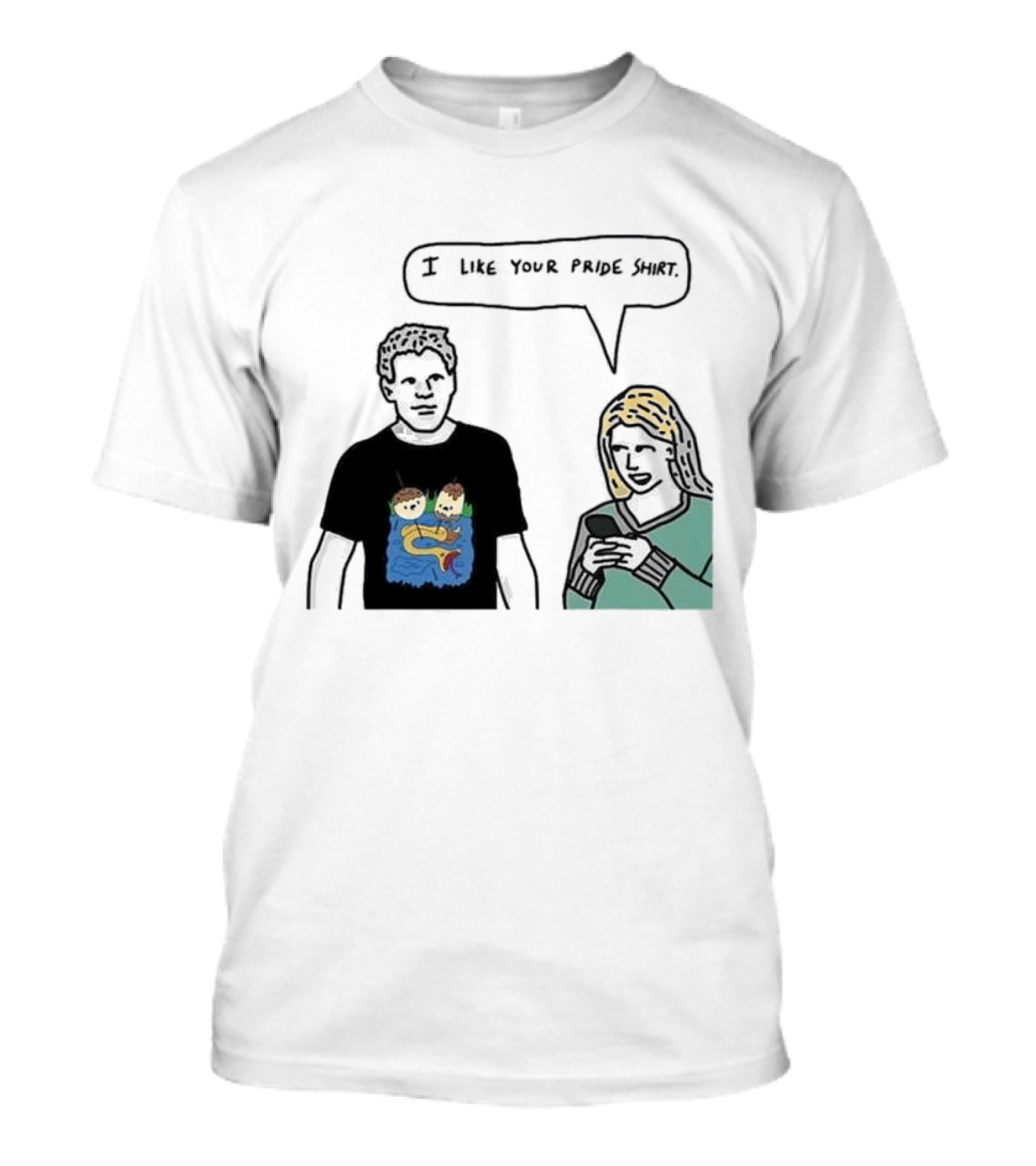 I Like Your Pride Shirt Lion And Monkeys By Water Speak Bubble T-Shirt