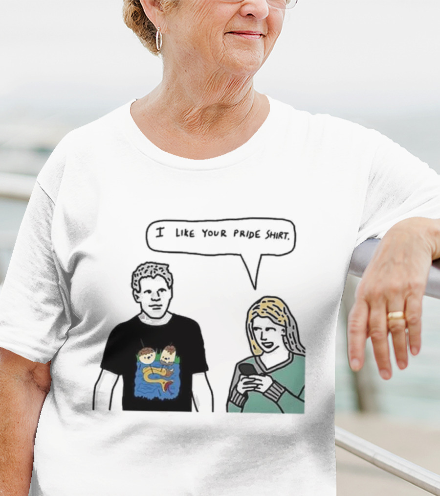 I Like Your Pride Shirt Lion And Monkeys By Water Speak Bubble T-Shirt