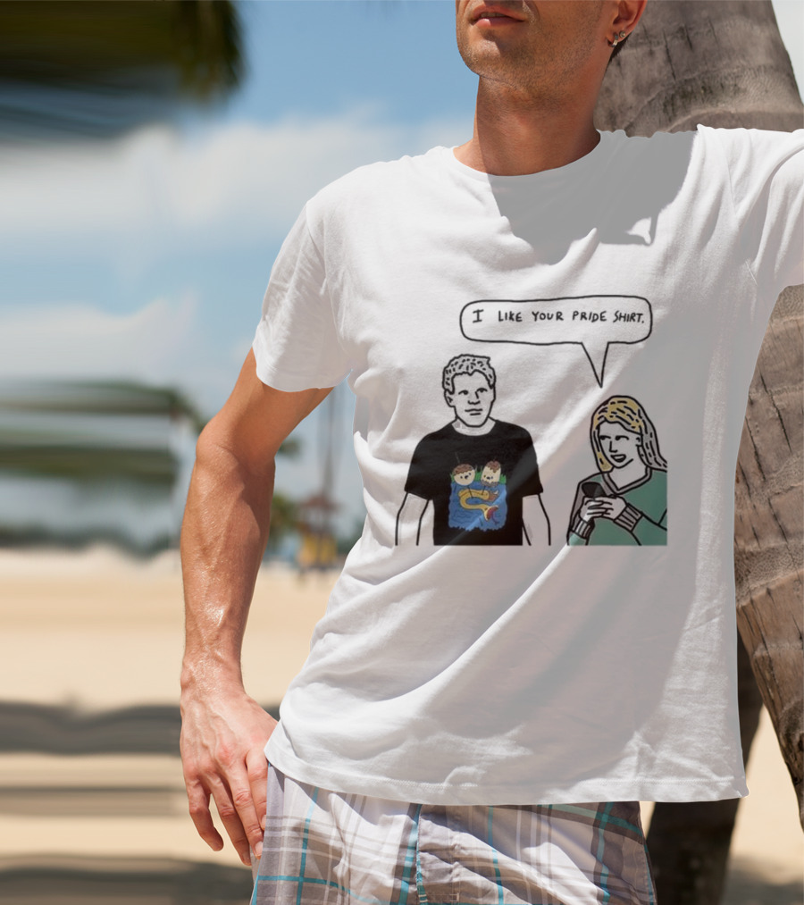 I Like Your Pride Shirt Lion And Monkeys By Water Speak Bubble T-Shirt