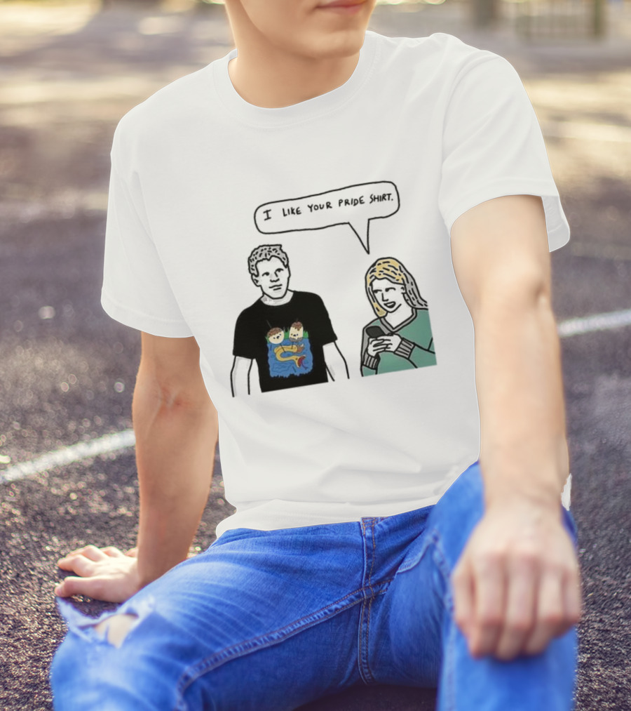 I Like Your Pride Shirt Lion And Monkeys By Water Speak Bubble T-Shirt