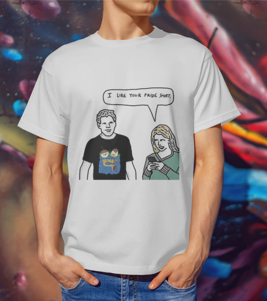 I Like Your Pride Shirt Lion And Monkeys By Water Speak Bubble T-Shirt