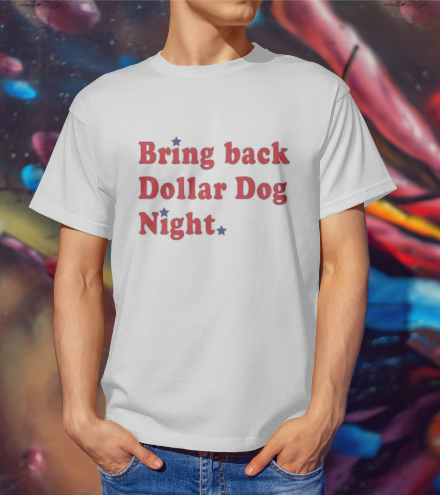Bring Back Dollar Dog Night Nostalgia With Red Stars T-Shirt