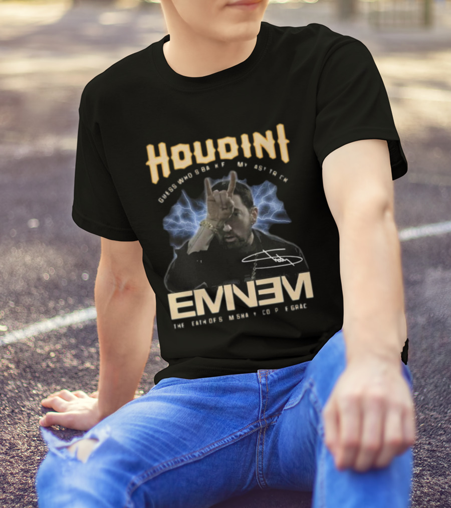 Houdini Guess Who’s Back For My Last Trick Eminem The Death Of Slim Shady T-Shirt
