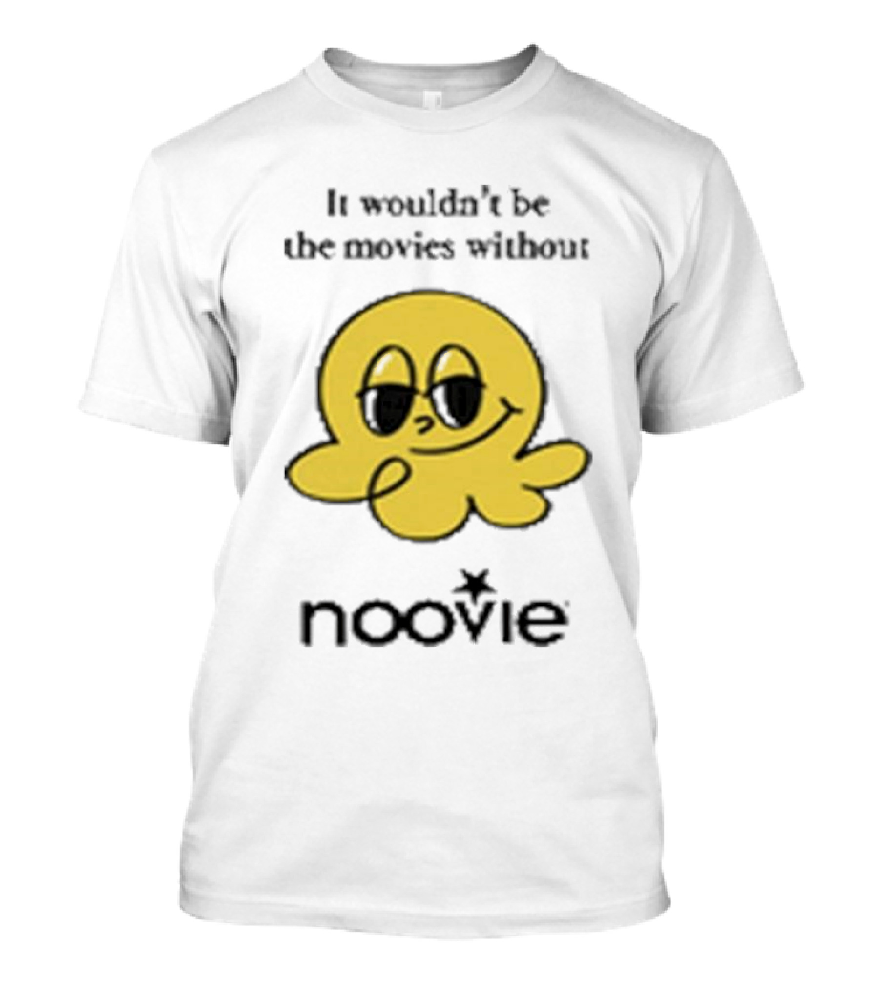 It Wouldn’t Be The Movies Without Noovie Iconic Yellow Mascot T-Shirt