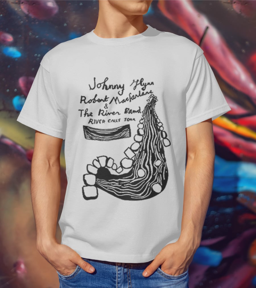 Johnny Flynn Robert Macfarlane And The River Band River Calls Tour T-Shirt