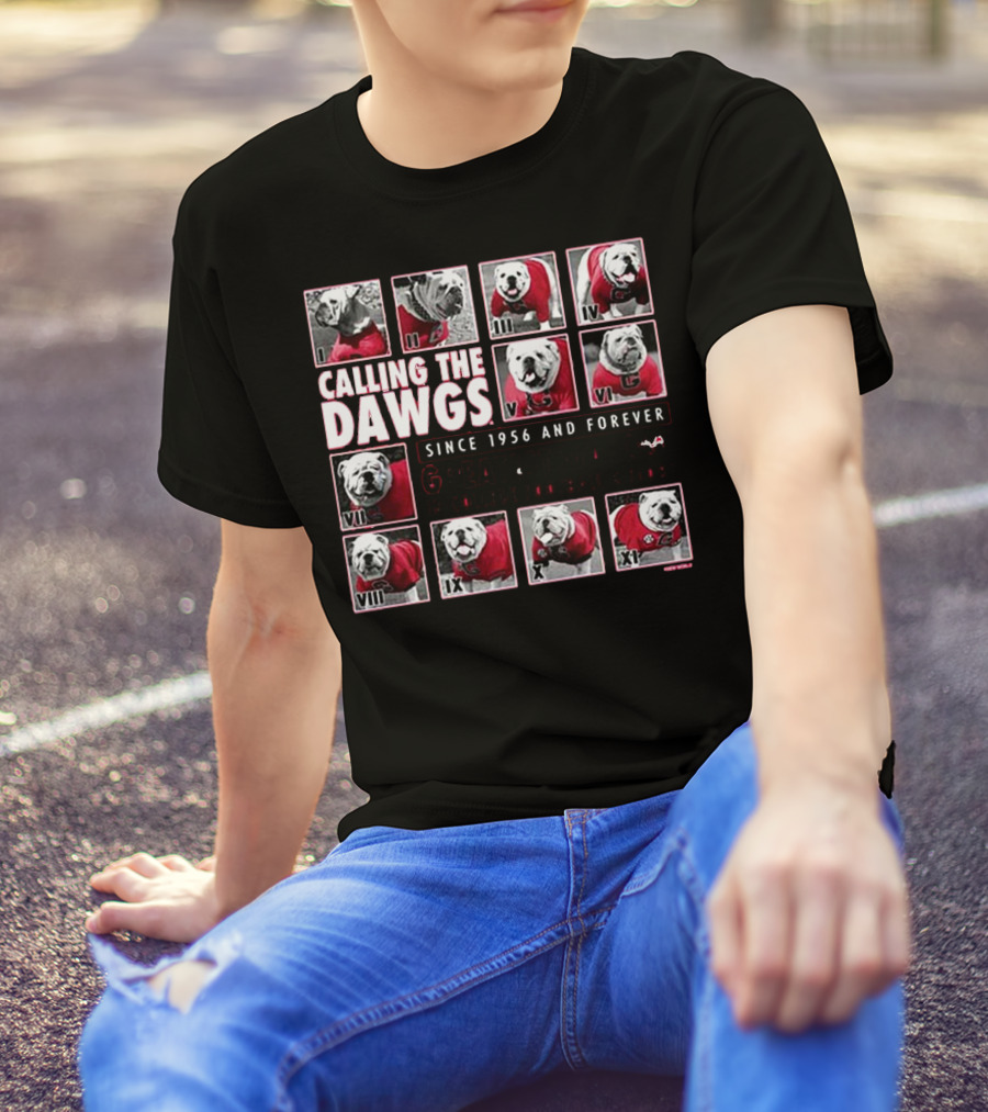 CALLING THE DAWGS SINCE 1956 AND FOREVER GREATEST MASCOT IN COLLEGE FOOTBALL HISTORY T-Shirt