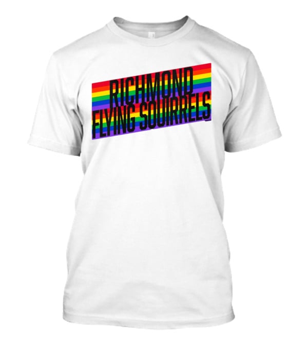 Richmond Flying Squirrels Pride Rainbow Stow T-Shirt