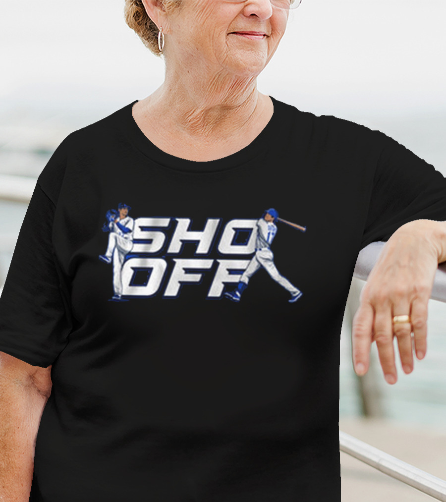 Shohei Ohtani Sho Off LA Baseball Pitch And Bat T-Shirt