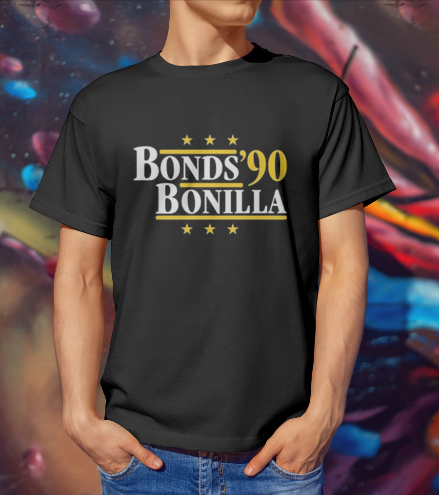 Bonds '90 Bonilla Five Stars Colin Dunlap T-Shirt
