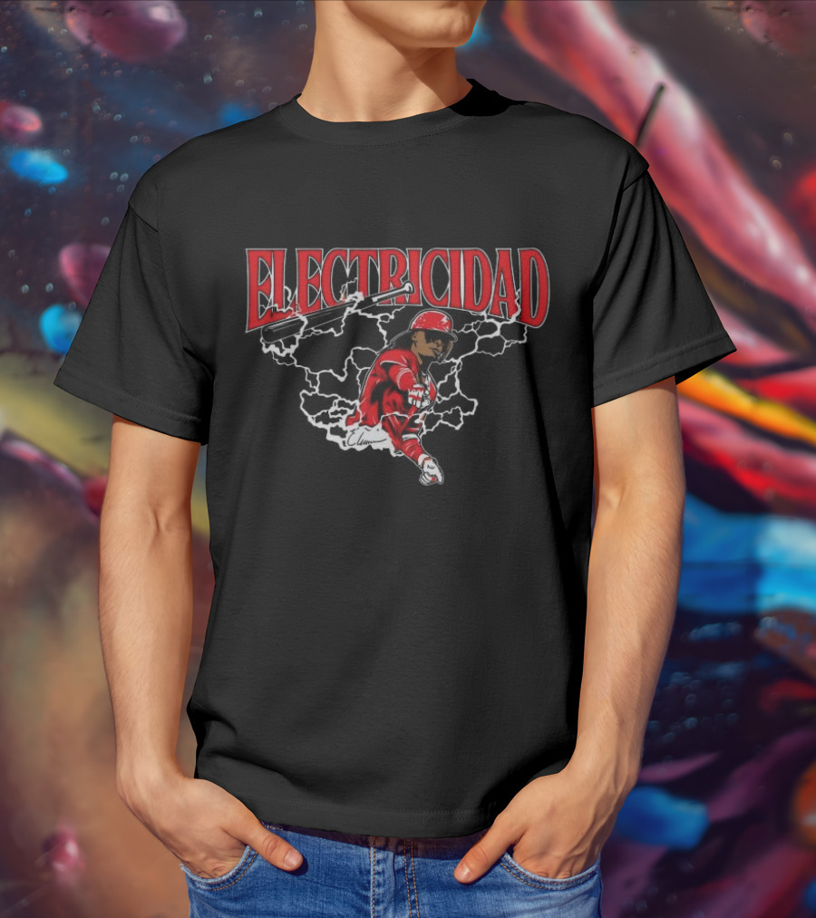 Electricidad Elly De La Cruz Cincinnati Reds T-Shirt