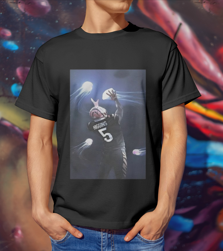 Higgins 5 Football Catching Jellyfish T-Shirt