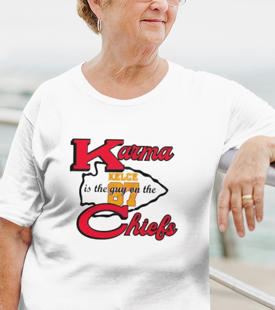 Karma Kelce 87 Is The Guy On The Chiefs T-Shirt