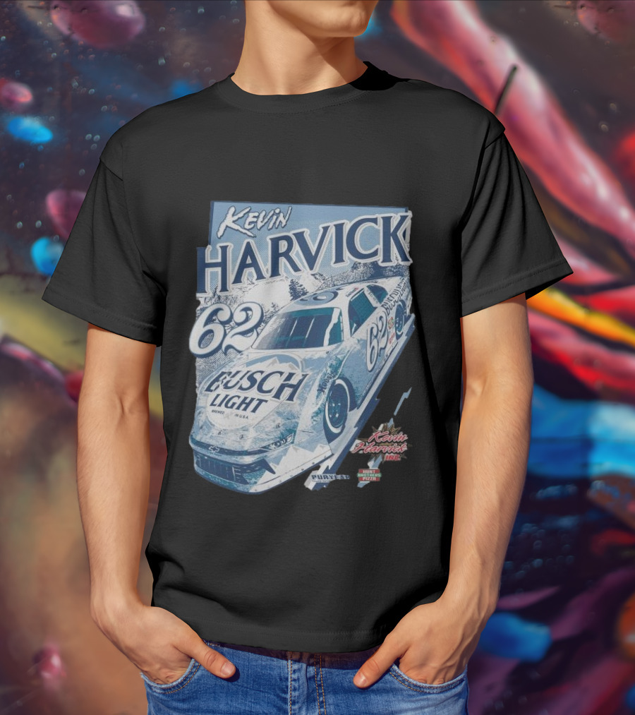 Kevin Harvick 62 Busch Light Racing Car At 5 Flags Speedway June 28 T-Shirt