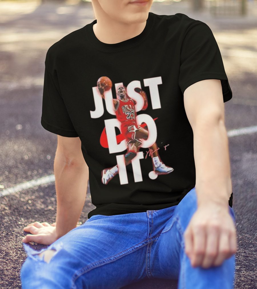 Michael Jordan Just Do It Bulls 23 Signature T-Shirt