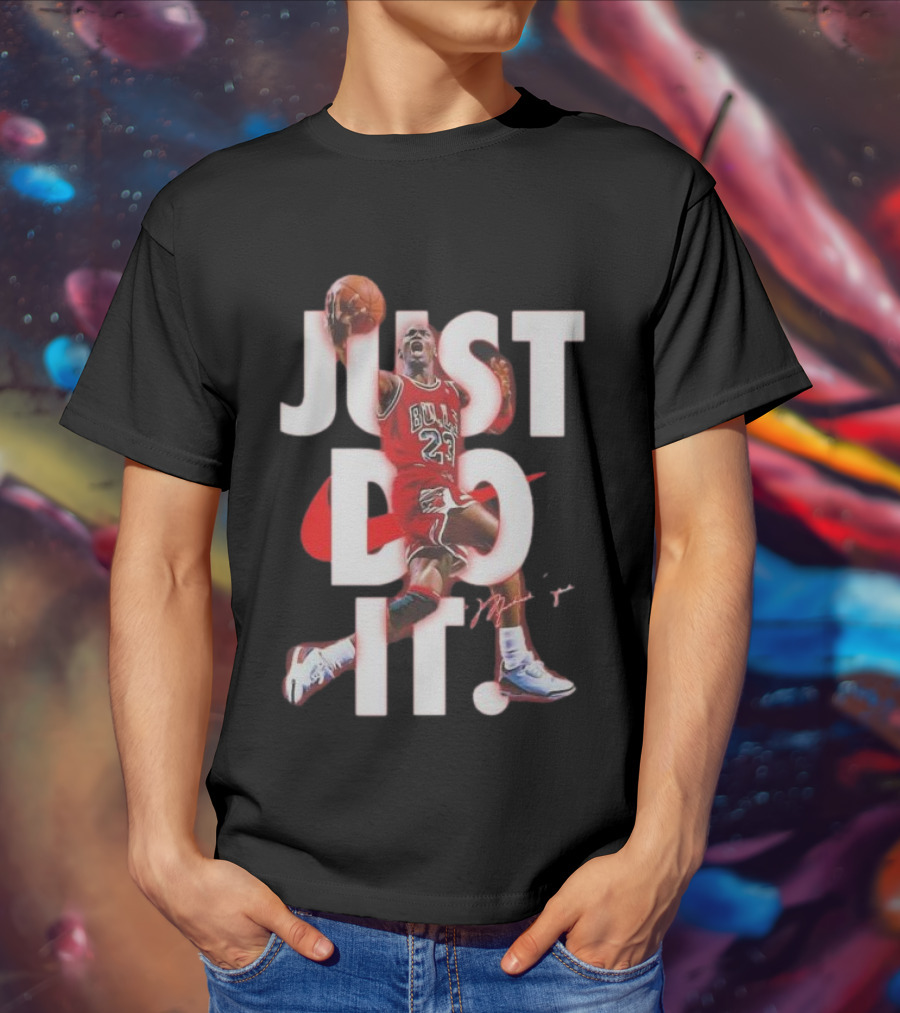Michael Jordan Just Do It Bulls 23 Signature T-Shirt