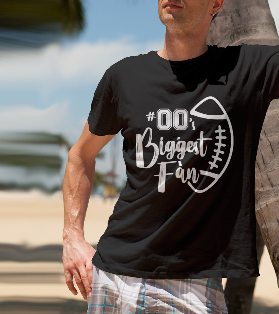 00's Biggest Fan Football T-Shirt