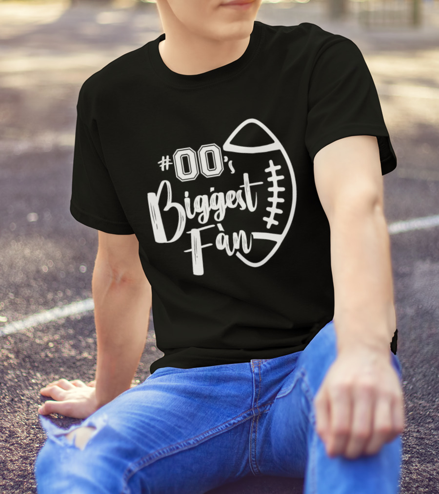 00's Biggest Fan Football T-Shirt