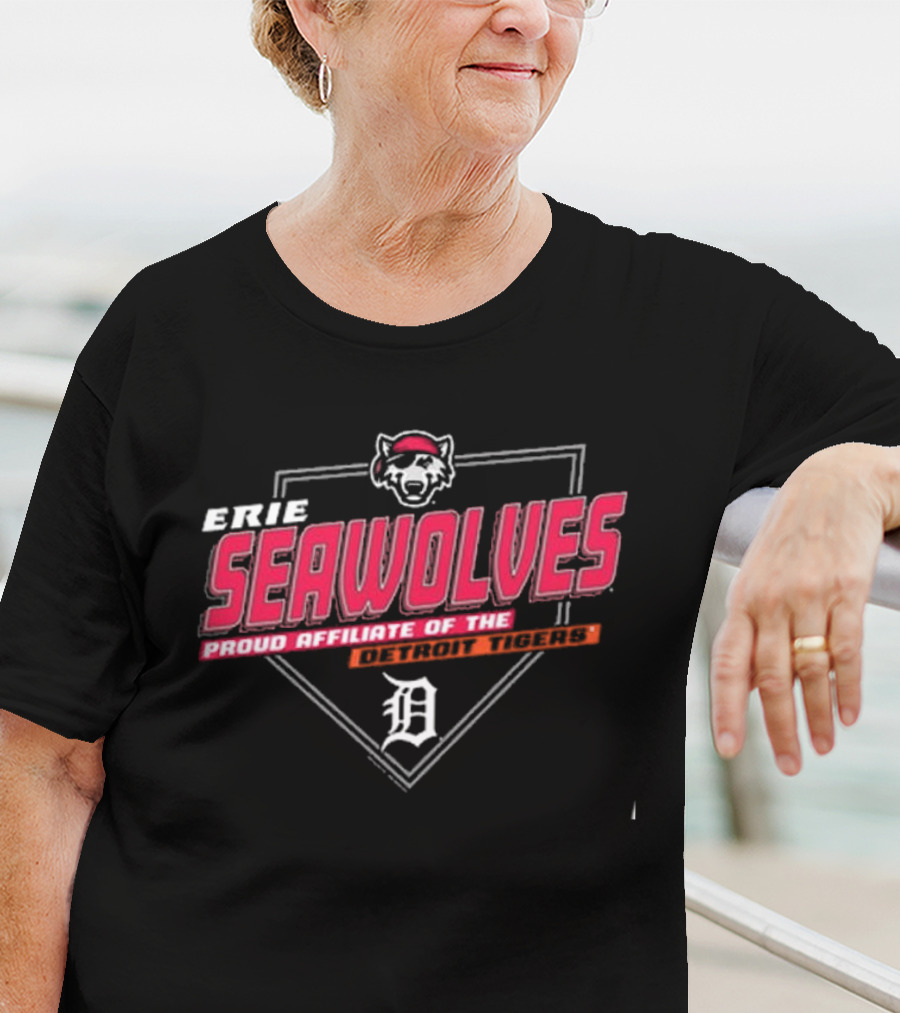 Erie Seawolves Proud Affiliate Of The Detroit Tigers Baseball T-Shirt