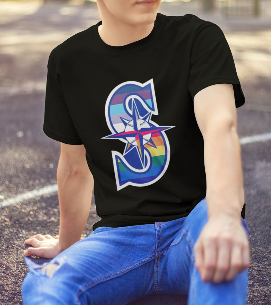Mariners Pride Month Rainbow T-Shirt