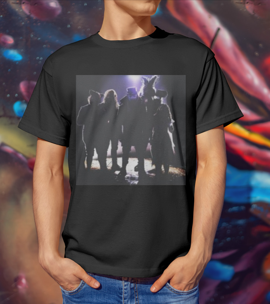 Fightful Wrestling Wyatt Sicks Illuminated Shadow Group Photo T-Shirt