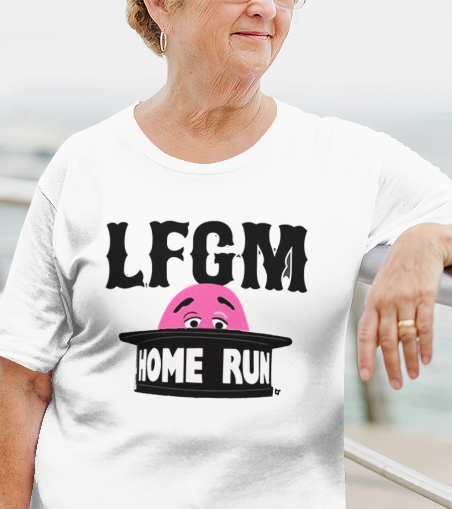 LFGM Grimace Home Run Hat Peeking T-Shirt