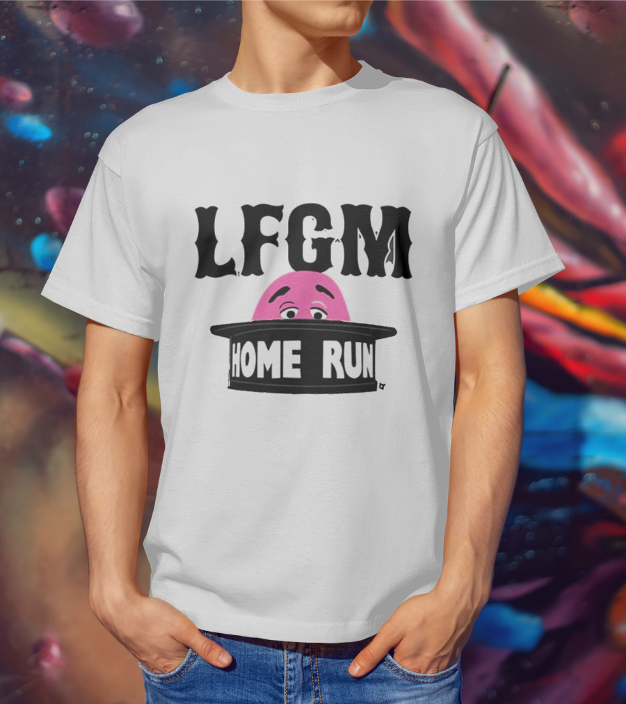 LFGM Grimace Home Run Hat Peeking T-Shirt