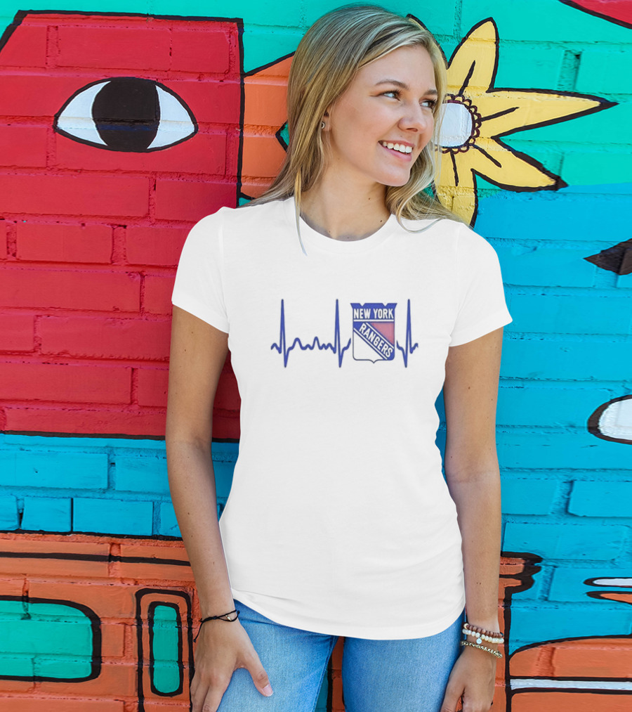 Heartbeat New York Rangers Hockey T-Shirt