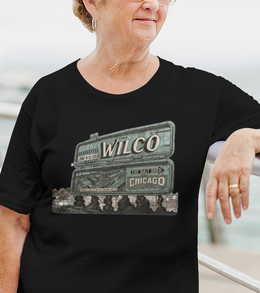 Wilco The Salt Shed Chicago June 14-15 Billboard T-Shirt