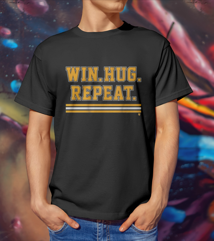 Win Hug Repeat Sports Team Spirit T-Shirt