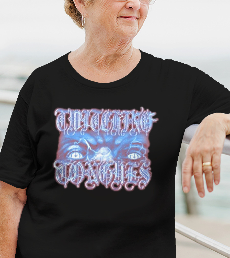 Twitching Tongues Eyes Alien Glare T-Shirt