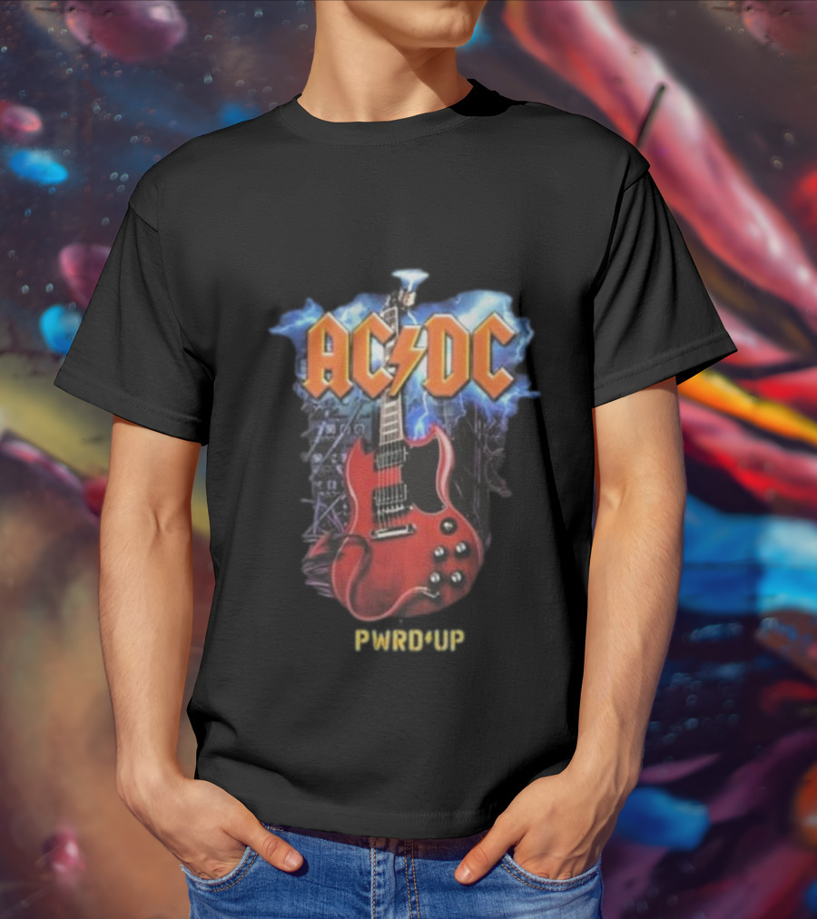 ACDC PWRD Up Angus Guitar Tour T-Shirt