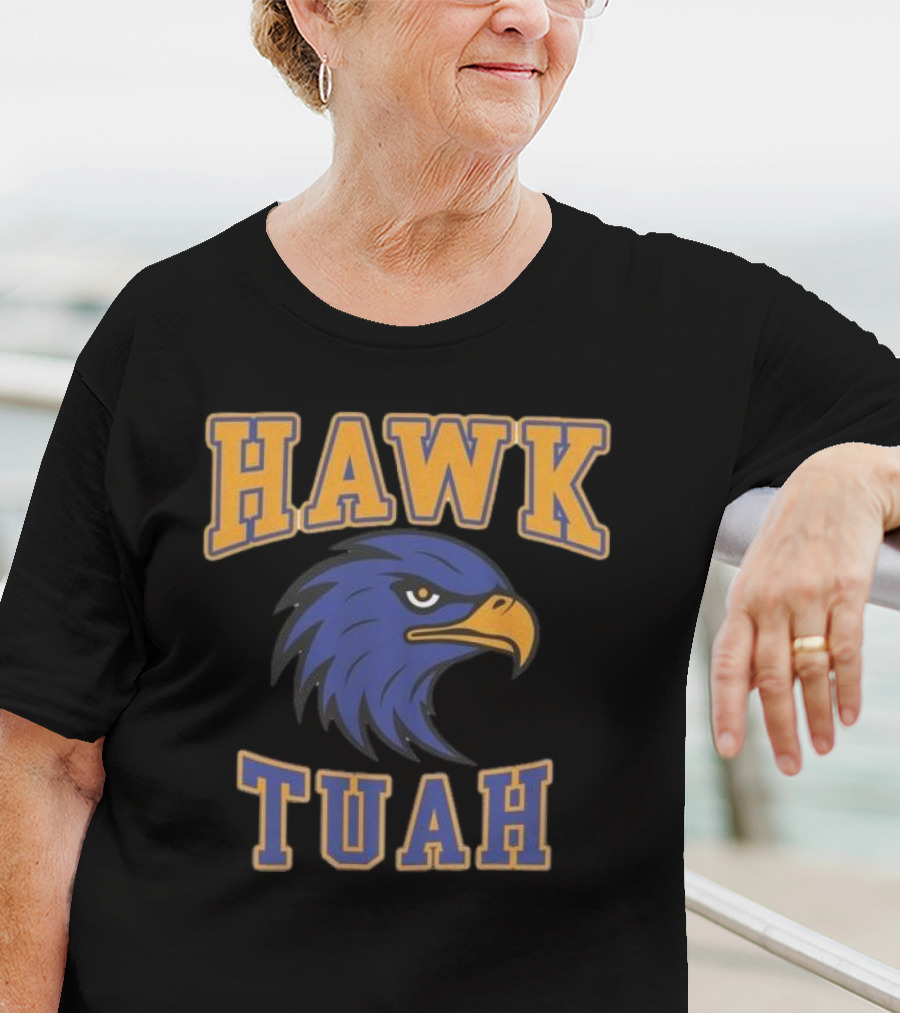 Hawk Tuah Team Spirit Blue Eagle T-Shirt