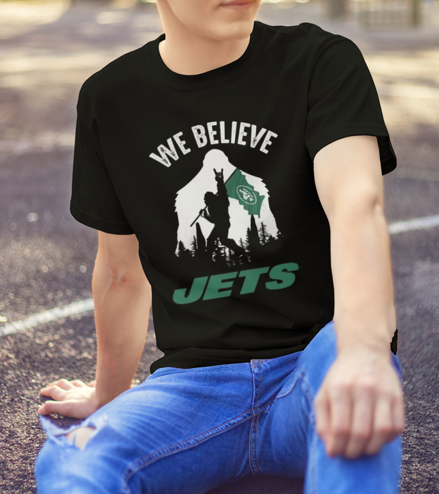 We Believe Bigfoot Jets New York T-Shirt