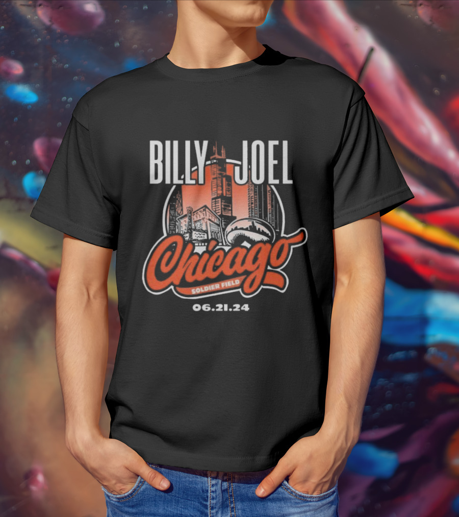 Billy Joel Chicago Soldier Field 06.21.24 T-Shirt