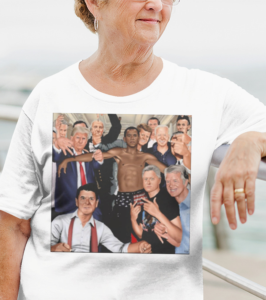 The Wright Artist Glory Boyz U.S. Political Leaders Group Photo T-Shirt