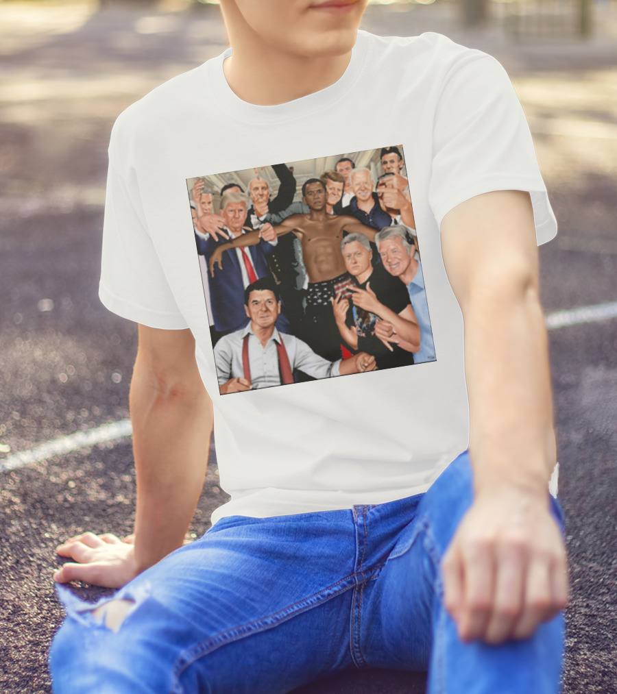 The Wright Artist Glory Boyz U.S. Political Leaders Group Photo T-Shirt