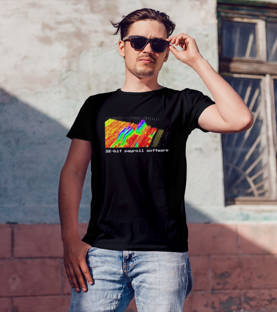 Ayush S Joinwarp 32-Bit Payroll Software Rainbow Spectrum Visualization T-Shirt