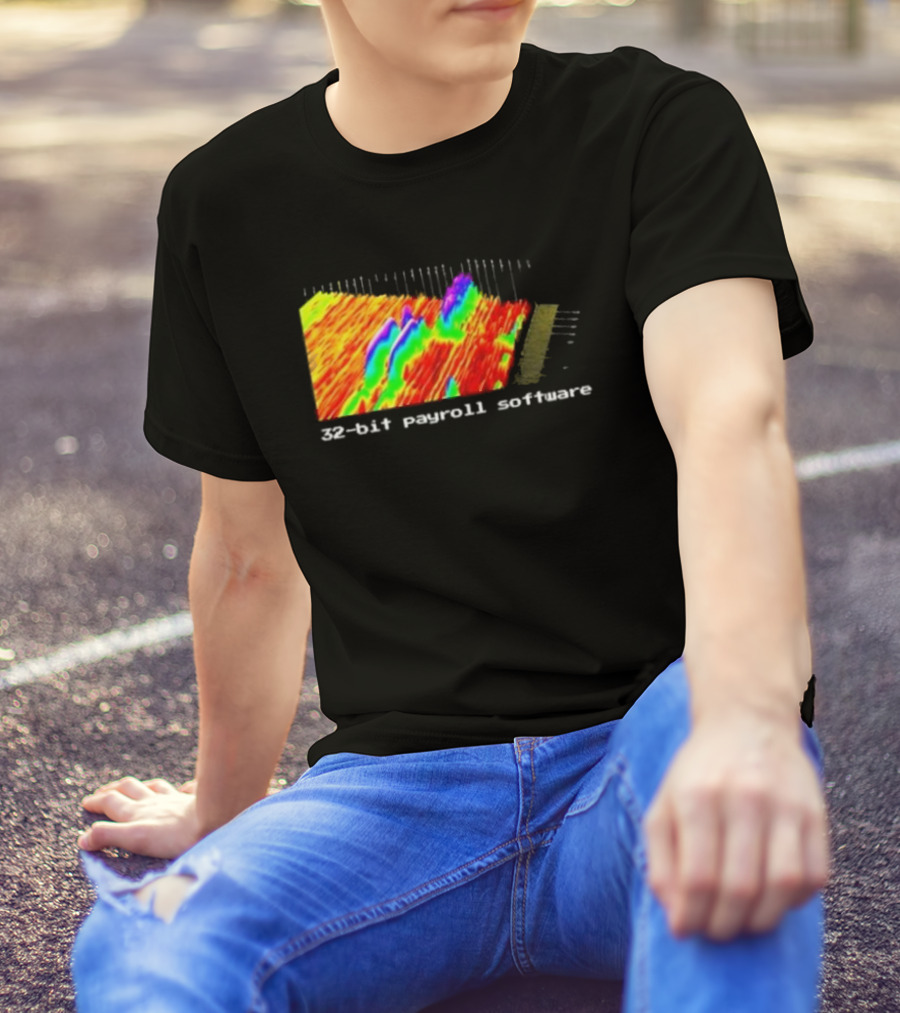 Ayush S Joinwarp 32-Bit Payroll Software Rainbow Spectrum Visualization T-Shirt