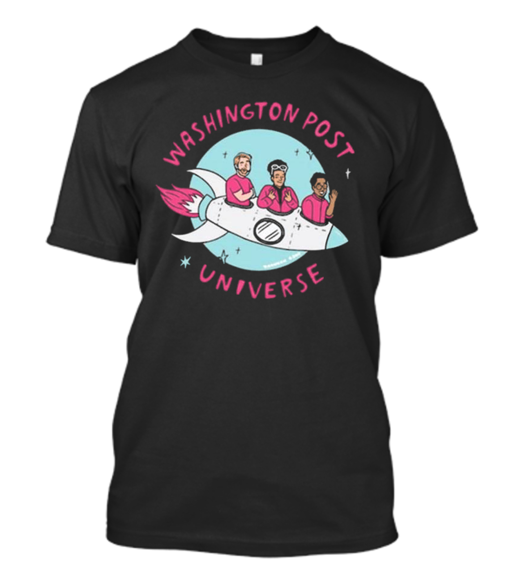 Washington Post Universe Rocket T-Shirt