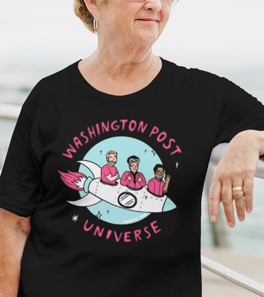 Washington Post Universe Rocket T-Shirt