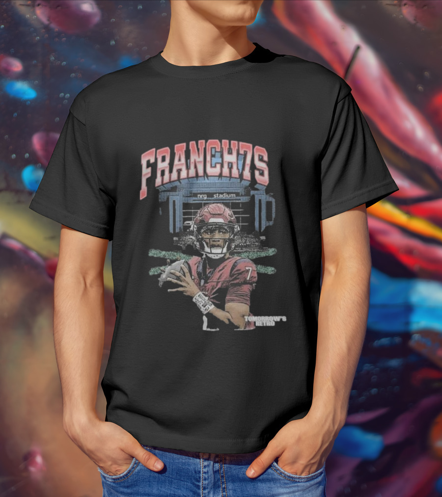 Houston Texans CJ Stroud Franchise 7 NRG Stadium Tomorrow’s Retro T-Shirt