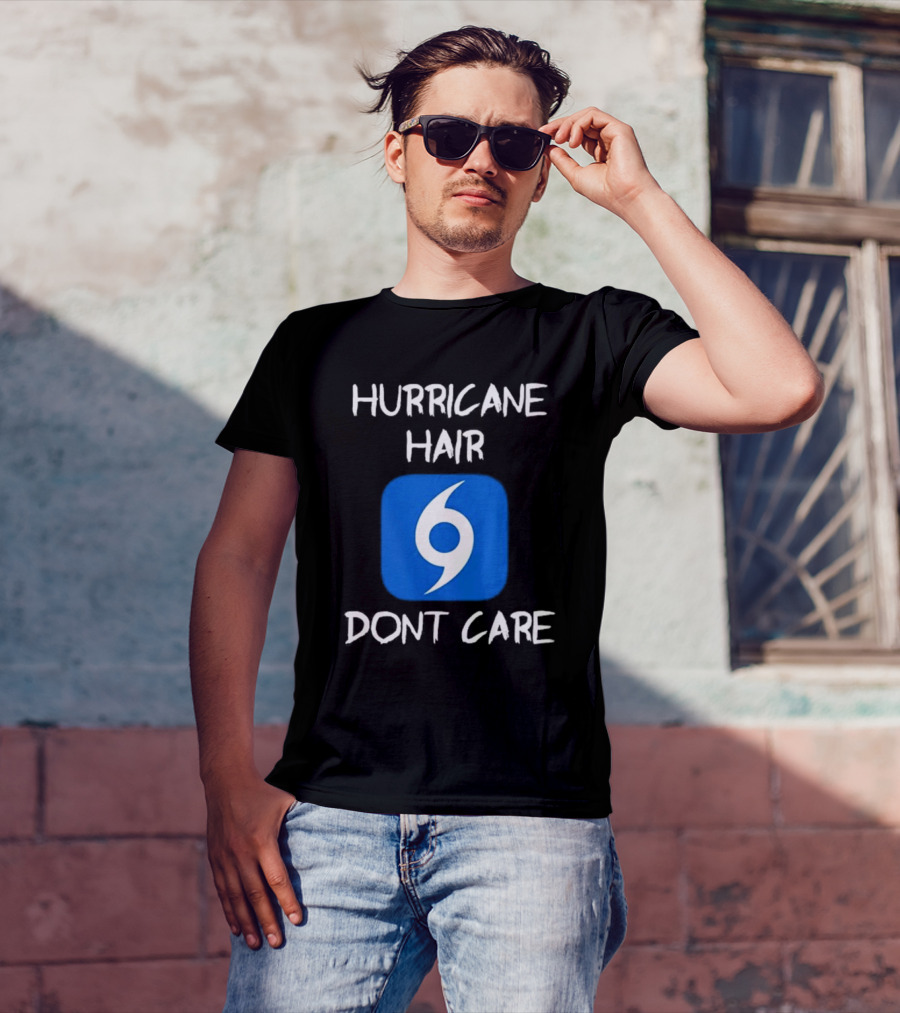 Hurricane Hair Don't Care Blue T-Shirt